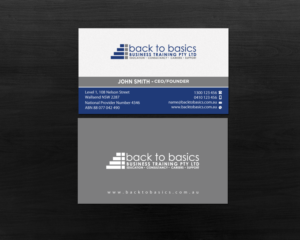 Visitenkarten-Design von Brand aid für Back to Basics Business Training | Design: #16220123