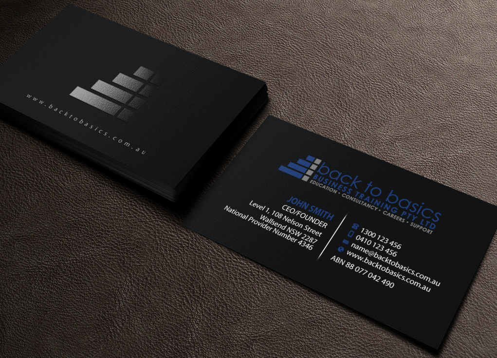 Visitenkarten-Design von Brand aid für Back to Basics Business Training | Design #16220130