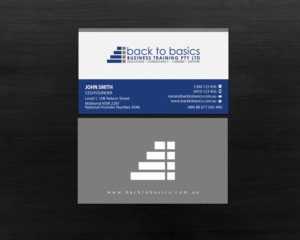 Business Card Design by Brand aid for Back to Basics Business Training | Design: #16220176