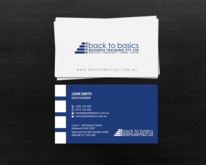 Business Card Design by chandrayaan.creative for Back to Basics Business Training | Design: #16219446
