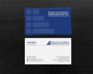 Business Card Design by chandrayaan.creative for Back to Basics Business Training | Design: #16219458