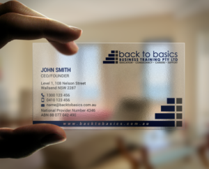 Business Card Design by chandrayaan.creative for Back to Basics Business Training | Design: #16219468