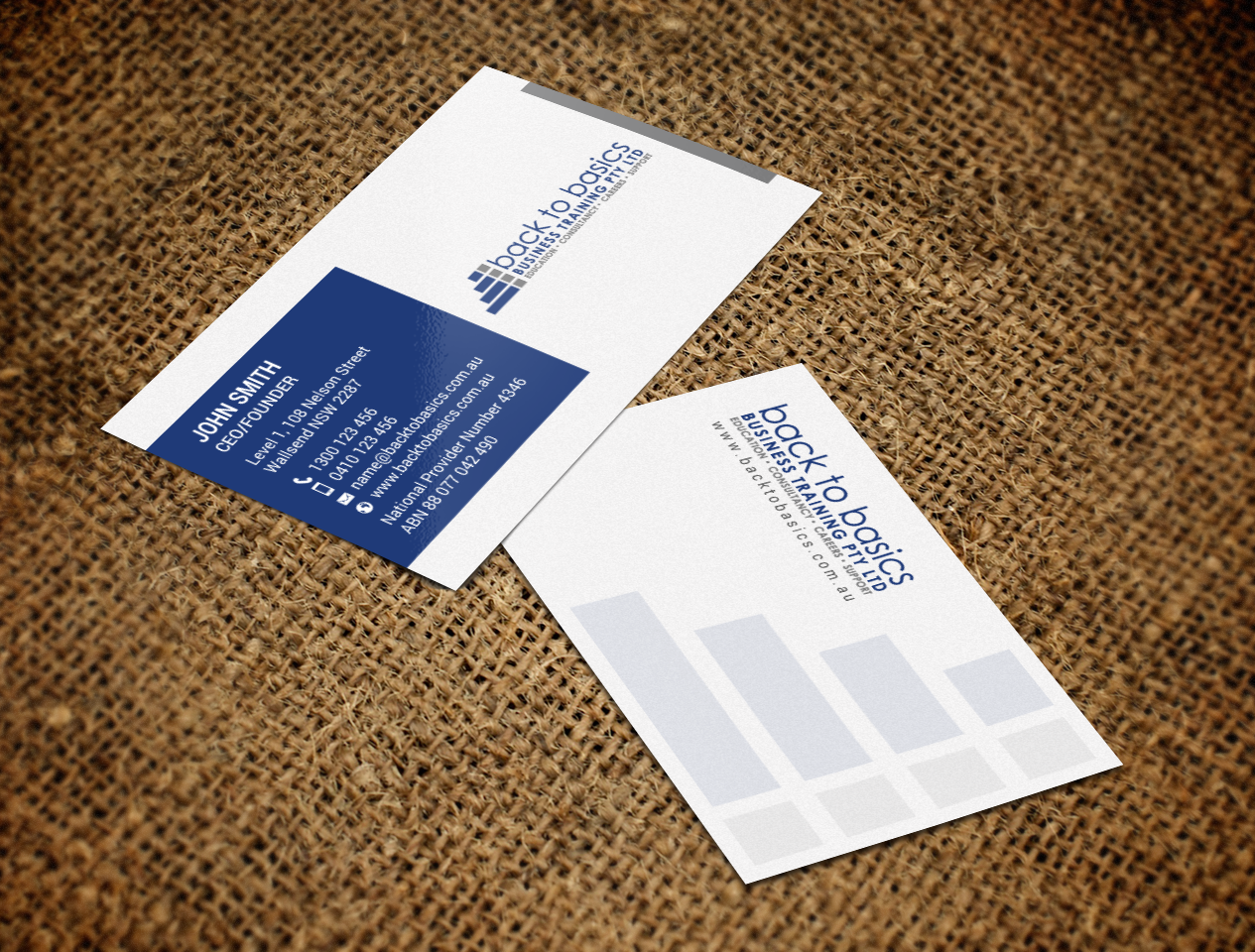 Business Card Design by chandrayaan.creative for Back to Basics Business Training | Design #16219474