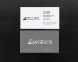 Business Card Design by chandrayaan.creative for Back to Basics Business Training | Design: #16219479