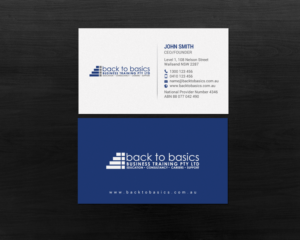 Business Card Design by chandrayaan.creative for Back to Basics Business Training | Design: #16219481