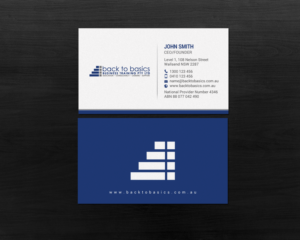 Business Card Design by chandrayaan.creative for Back to Basics Business Training | Design: #16219484