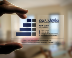 Business Card Design by chandrayaan.creative for Back to Basics Business Training | Design: #16219485