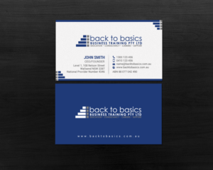 Business Card Design by chandrayaan.creative for Back to Basics Business Training | Design: #16219486