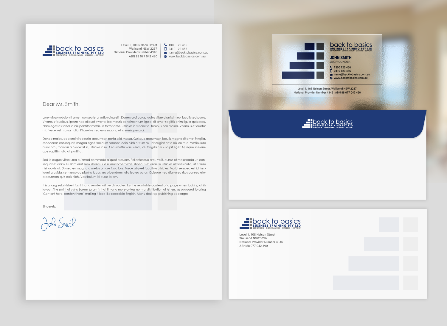 Visitenkarten-Design von chandrayaan.creative für Back to Basics Business Training | Design #16231980