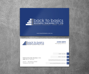 Visitenkarten-Design von SS_Designs für Back to Basics Business Training | Design: #16206415