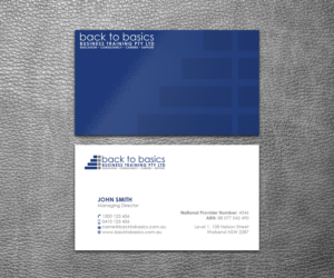 Visitenkarten-Design von SS_Designs für Back to Basics Business Training | Design #16206417