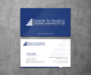 Visitenkarten-Design von SS_Designs für Back to Basics Business Training | Design: #16206419