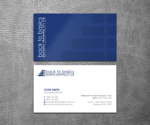 Business Card Design by SS_Designs for Back to Basics Business Training | Design: #16208793