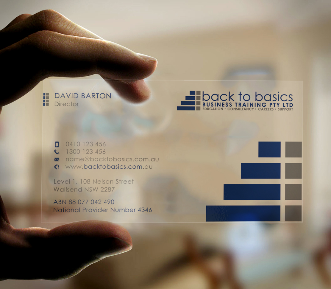 Business Card Design by Graphic Flame for Back to Basics Business Training | Design #16350412