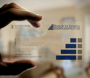 Visitenkarten-Design von Graphic Flame für Back to Basics Business Training | Design: #16350412