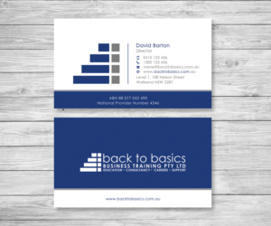 Visitenkarten-Design von Graphic Flame für Back to Basics Business Training | Design: #16350414