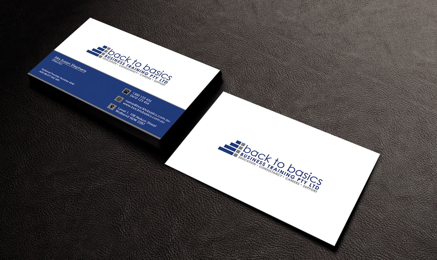 Visitenkarten-Design von Edirisingha für Back to Basics Business Training | Design #16266278