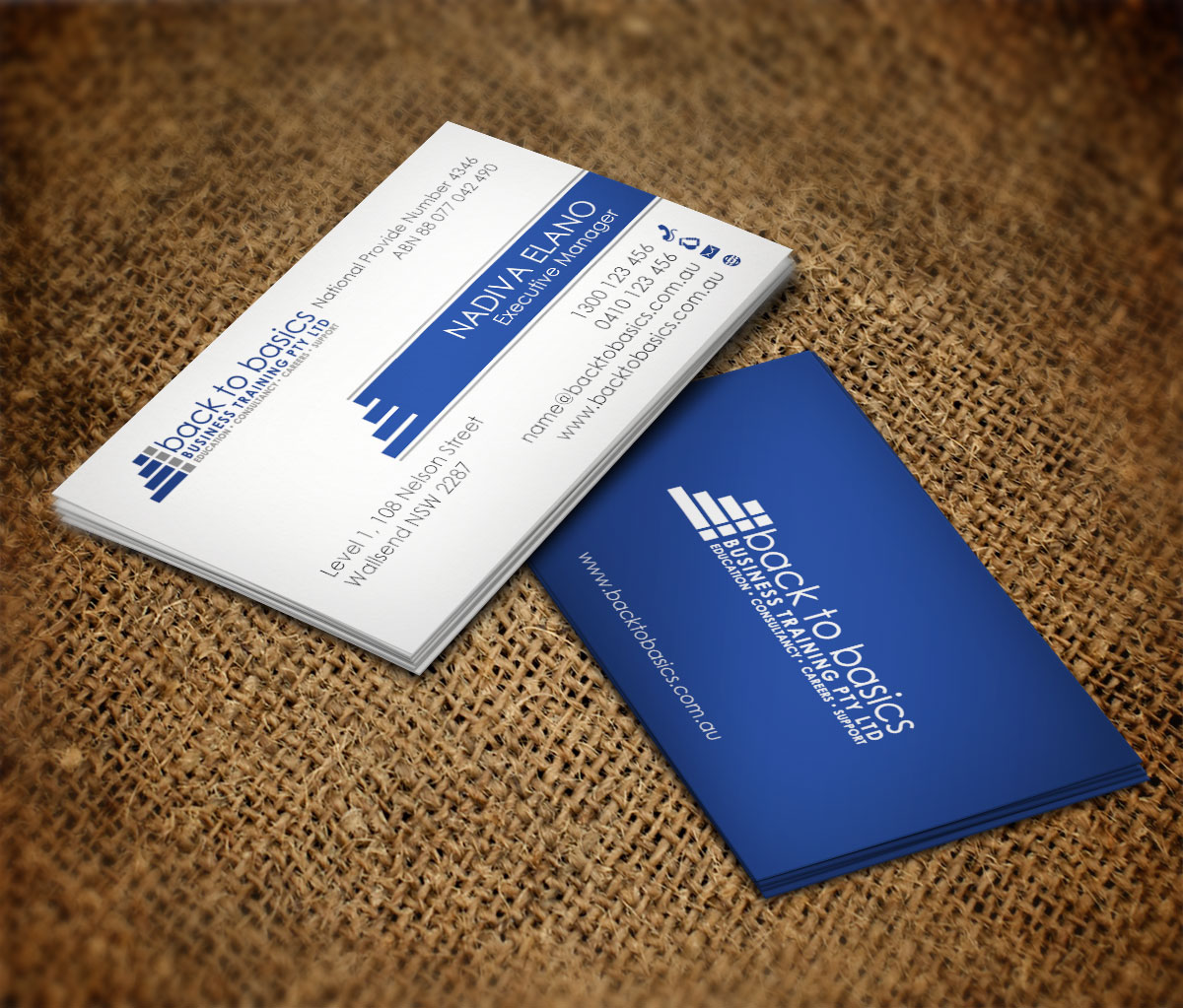 Visitenkarten-Design von navacreative für Back to Basics Business Training | Design #16275203