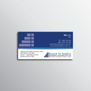 Visitenkarten-Design von CheeKien.Tai für Back to Basics Business Training | Design #16335886