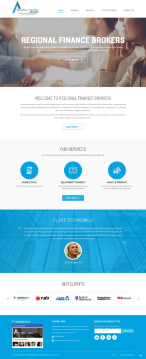 Web Design par pb pour Regional Finance Brokers | Design : #16209138