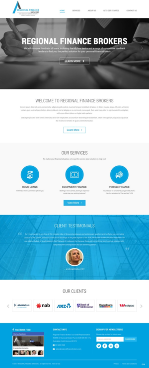 Web Design par pb pour Regional Finance Brokers | Design : #16209139
