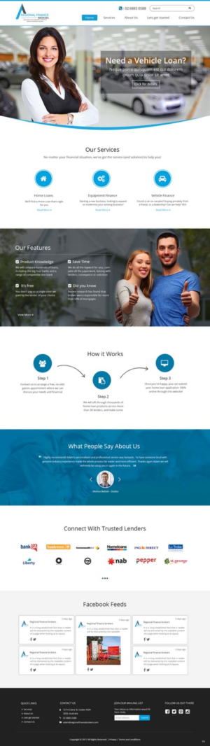 Web Design par pb pour Regional Finance Brokers | Design : #16209140