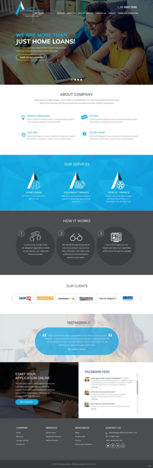 Web Design par pb pour Regional Finance Brokers | Design : #16209142