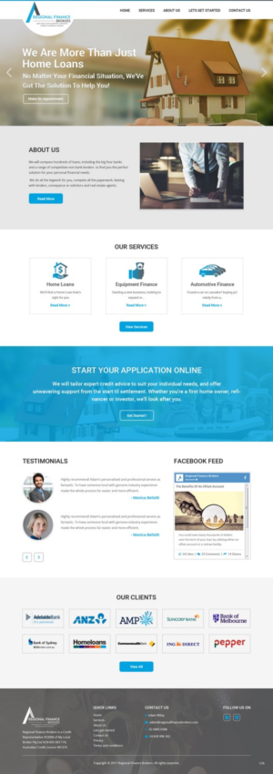 Web Design par pb pour Regional Finance Brokers | Design : #16209147