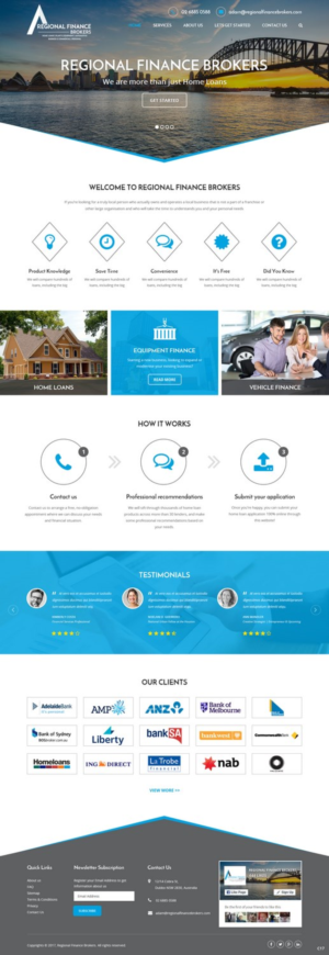 Web Design par pb pour Regional Finance Brokers | Design : #16209148