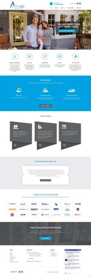 Web Design par pb pour Regional Finance Brokers | Design : #16209150