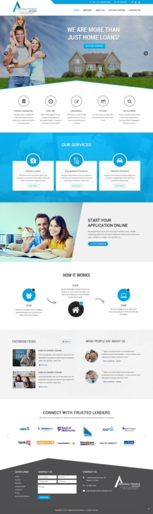 Web Design par pb pour Regional Finance Brokers | Design : #16209158