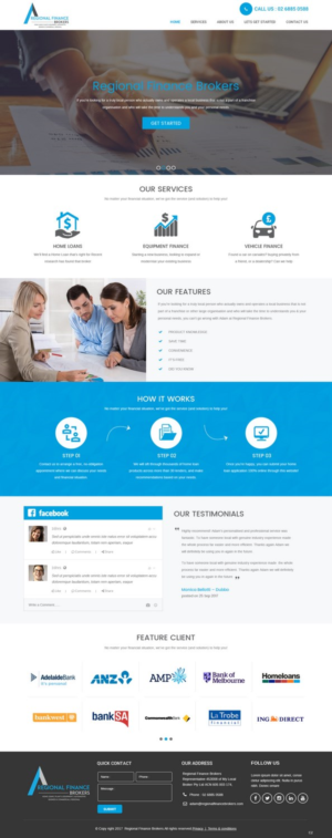 Web Design par pb pour Regional Finance Brokers | Design : #16209162