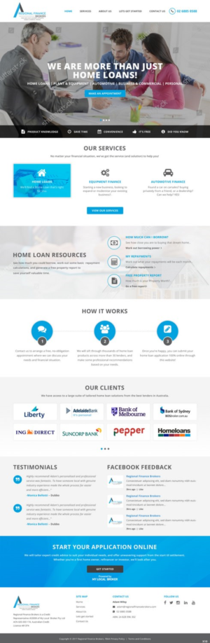 Web Design par pb pour Regional Finance Brokers | Design : #16209164