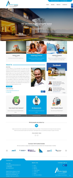 Web Design par pb pour Regional Finance Brokers | Design : #16209165