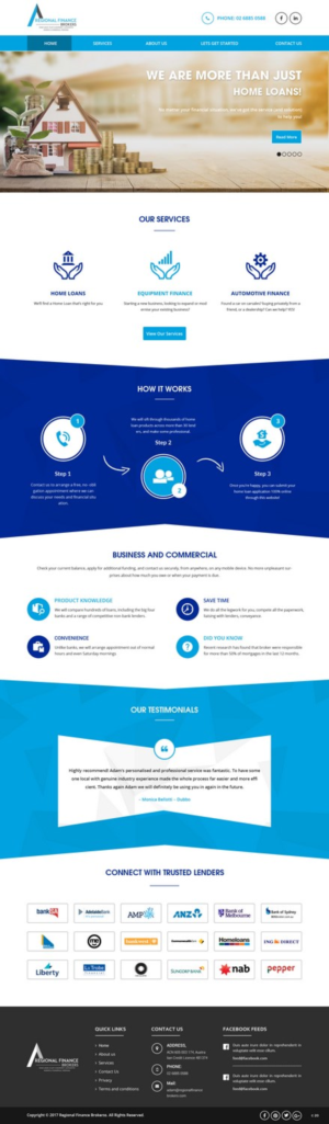 Web Design par pb pour Regional Finance Brokers | Design : #16209166