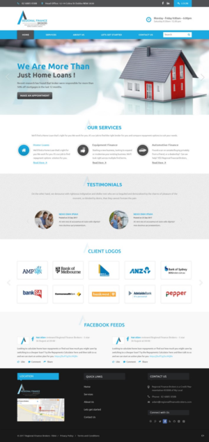 Web Design par pb pour Regional Finance Brokers | Design : #16209167