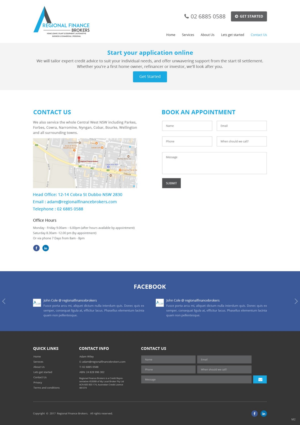 Web Design par pb pour Regional Finance Brokers | Design : #16331620