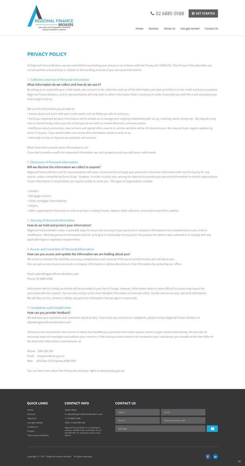 Web Design par pb pour Regional Finance Brokers | Design #16331633