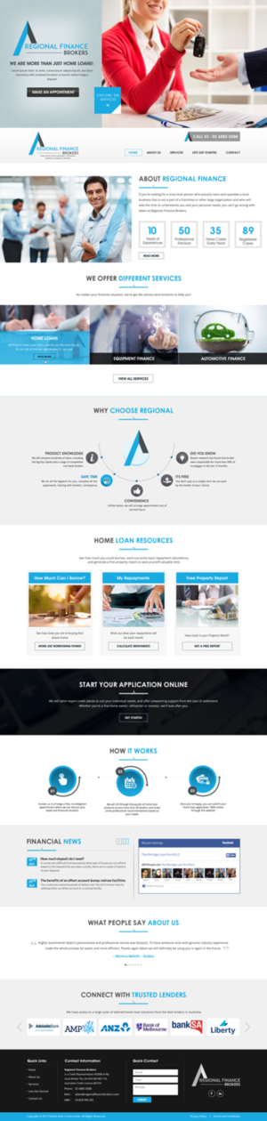 Web Design par Sbss pour Regional Finance Brokers | Design : #16227869