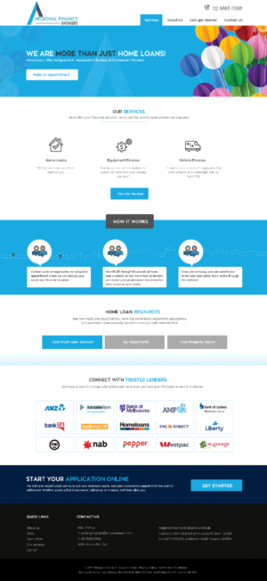 Web Design by GK for Regional Finance Brokers | Design #16271216