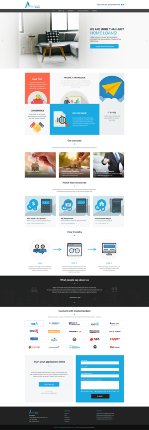Web Design by adzoob for Regional Finance Brokers | Design #16282243