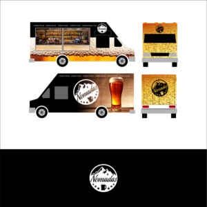 Beer truck outside vinyl design | Graphic Design by kolevvp