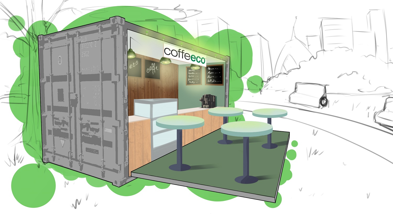 Illustration Design by Ant_House for multatuli coffee merchants | Design #16244001