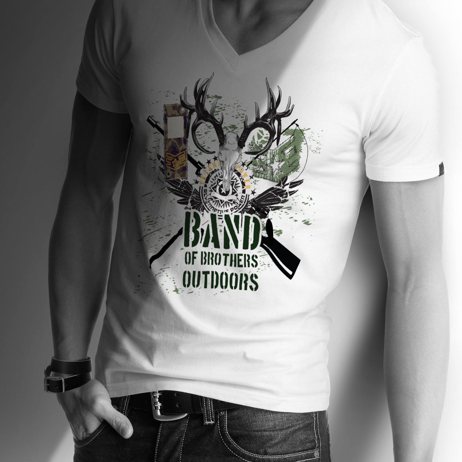 Diseño de Camiseta por at-as para Band of Brothers Outdoors | Diseño #16228795