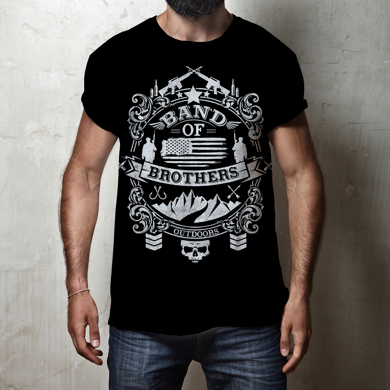 Masculine, Modern, Non Profit Tshirt Design for Band of Brothers