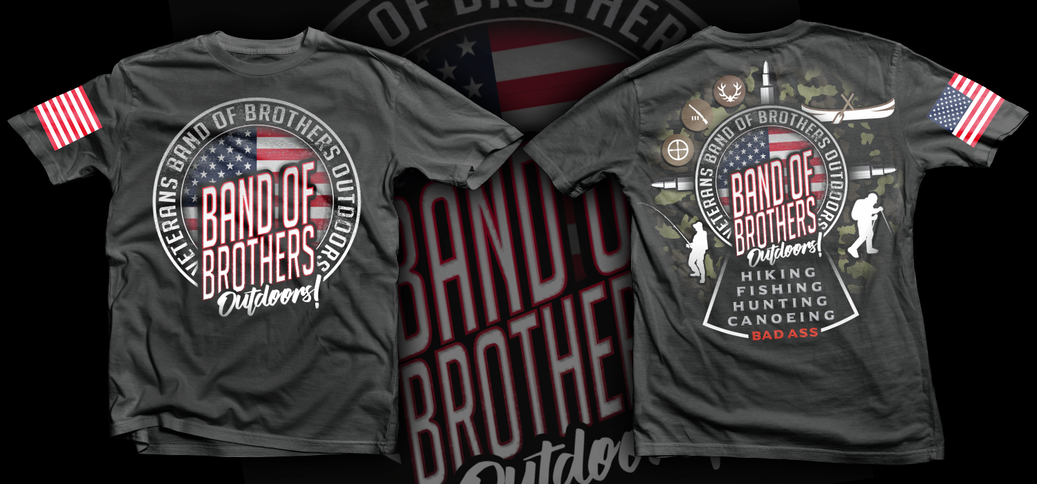 T-shirt Design by Patoxex for Band of Brothers Outdoors | Design #16203523