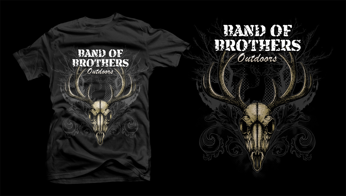 T-shirt Design by D'Mono for Band of Brothers Outdoors | Design #16220689