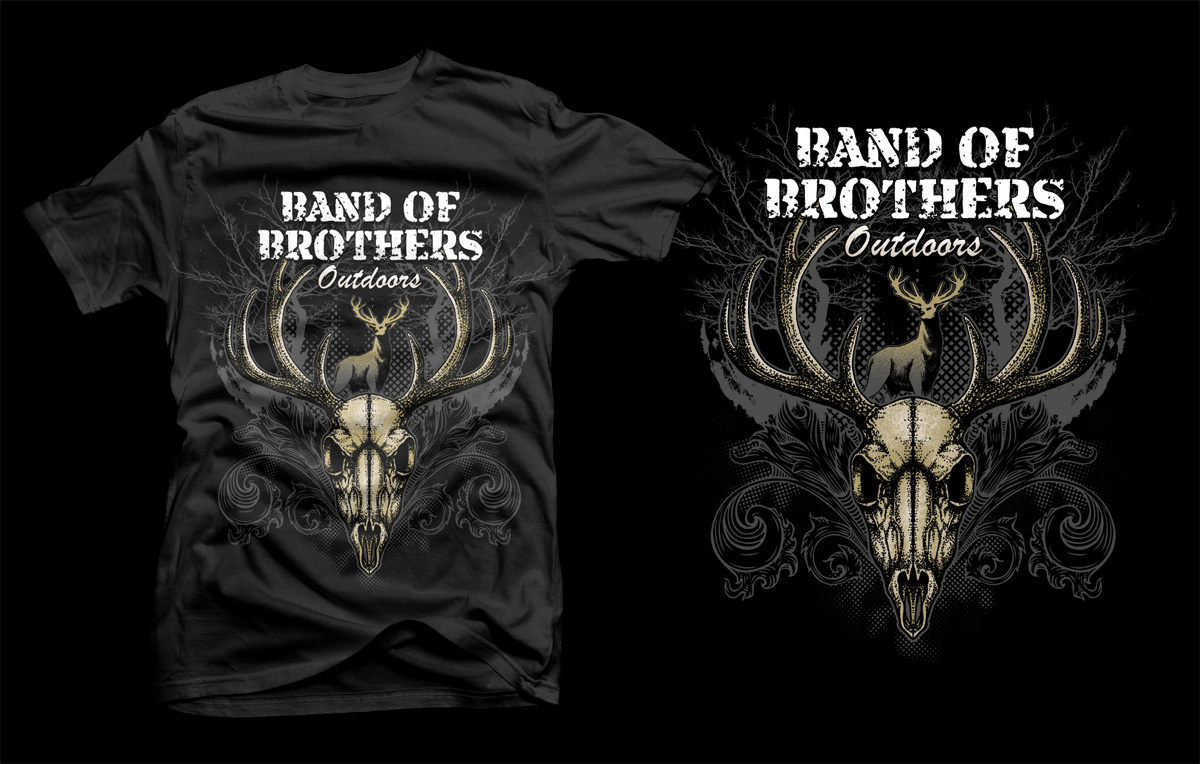 T-shirt Design by D'Mono for Band of Brothers Outdoors | Design #16223859