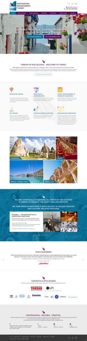 Web Design by pb for DMT DESTINATION MANAGEMENT TR | Design: #16234065