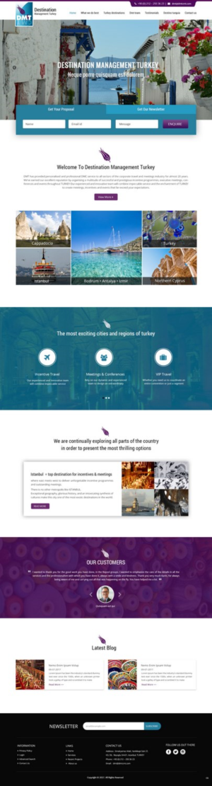Web Design by pb for DMT DESTINATION MANAGEMENT TR | Design: #16234066